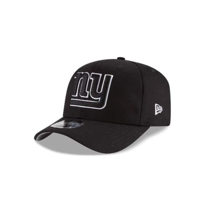 Black New York Giants Hat - New Era NFL Stretch Snap 9FIFTY Snapback Caps USA0968521